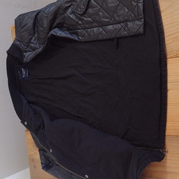 Madewell Black Quilted Session Full Zip Bomber Jacket Size S - Picture 12 of 15